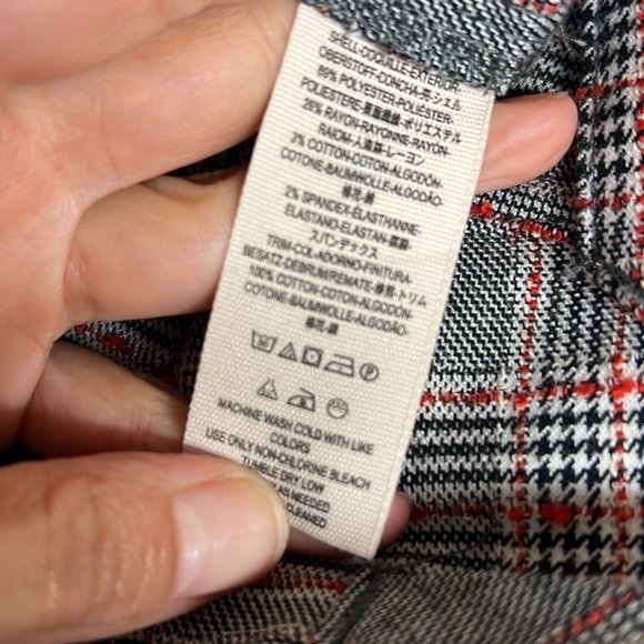 Free People Plaid Wide Leg Bell Bottom Pants - Picture 9 of 10